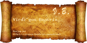 Virágos Beatrix névjegykártya