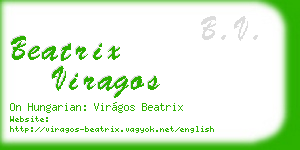 beatrix viragos business card
